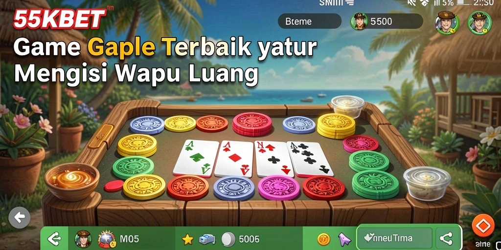 Screenshot gameplay Gaple yang seru di 55KBET.