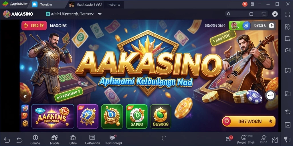 Tampilan aplikasi AAKASINO yang intuitif dan modern.