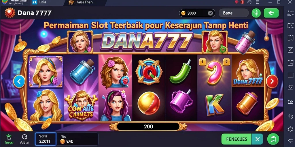 Tampilan gameplay menakjubkan DANA777 dalam permainan Slot.