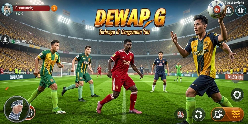 Screenshot gameplay menunjukkan aksi seru dalam olahraga.