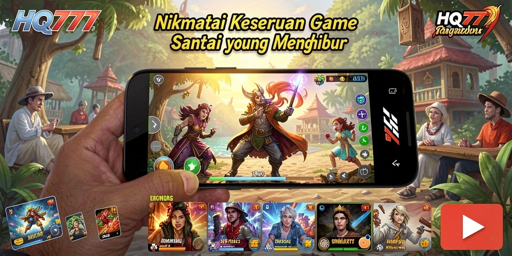 Screenshot menampilkan gameplay menarik dan menyenangkan dari HQ777.