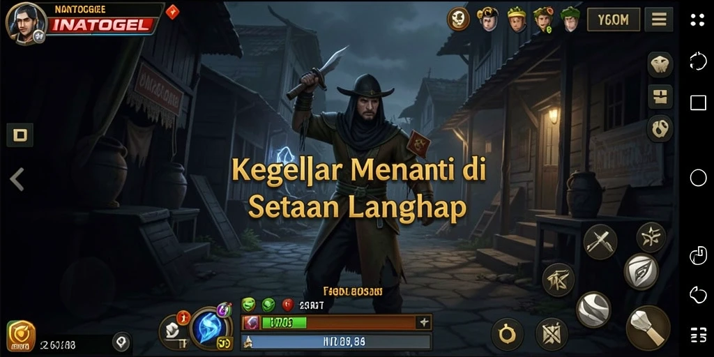 Tangkapan layar gameplay INATOGEL menampilkan suasana Horror yang mencekam.