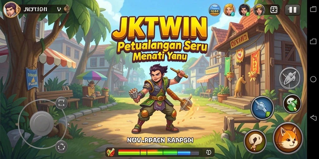 Screenshot gameplay JKTWIN menampilkan petualangan seru dan misi menantang.