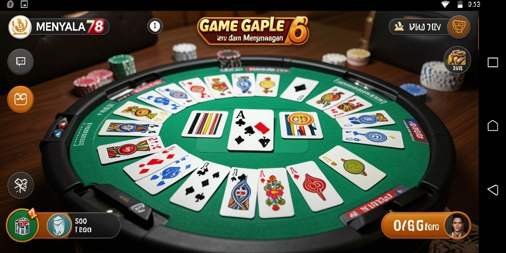 Tampilan gameplay seru Game Gaple MENYALA78.