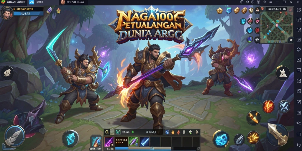 Tangkapan layar utama NAGA1001 menampilkan aksi pertarungan yang seru dalam game ARPG.