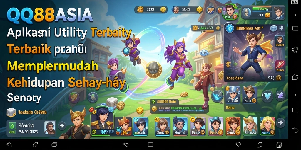 Tampilan antarmuka utama QQ88ASIA yang intuitif dan mudah dinavigasi.
