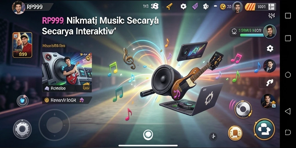 Tampilan gameplay dari RR999 yang penuh warna dan interaktif.