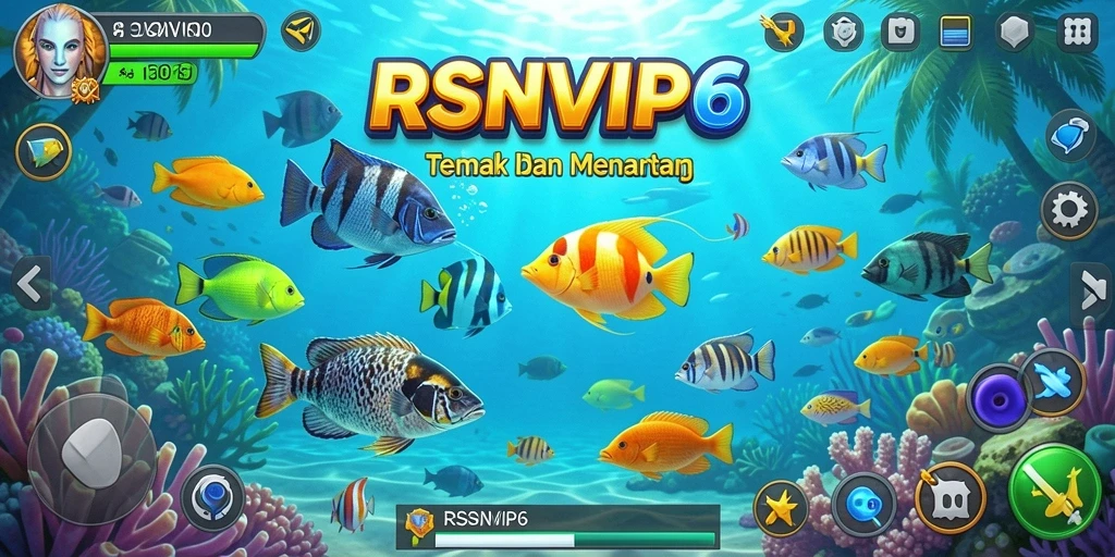 Screenshot menampilkan gameplay seru Tembak Ikan di RSNVIP6.