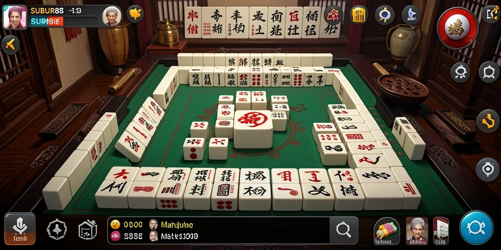 Tampilan menarik gameplay Mahjong di SUBUR88.
